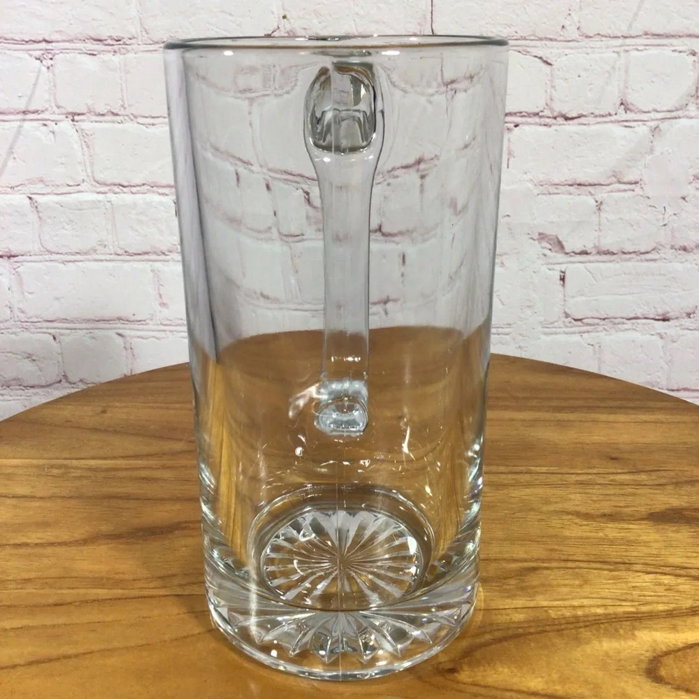 Clear Glass 24oz. Handled Beer Stein Mug - Picture 4 of 7